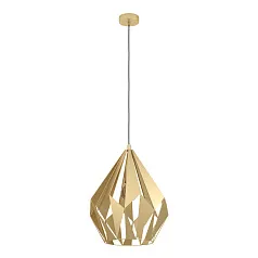 купить 43815 Подвесной потолочный светильник (люстра) CARLTON, 1Х60W, E27, H1100, ?385, сталь, золотой в Краснодаре