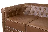 Кожаный диван лофт Karo Brown leather 2S №5 в Краснодаре