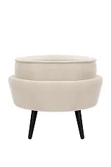 Пуф Pearl Adorn Beige на черных ножках в интернет-магазине в Краснодаре