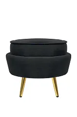 красивые Пуф Pearl Adorn Black в Краснодаре