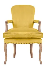 Мягкое полукресло с подлокотниками Anver Oak Yellow в интерьере в Краснодаре