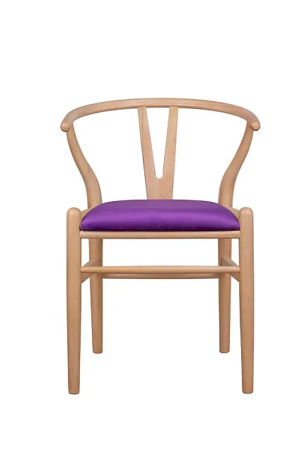 Стул ретро Wishbone Purple V2