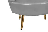 Низкое кресло ракушка Pearl Grey V2 №6 в Краснодаре