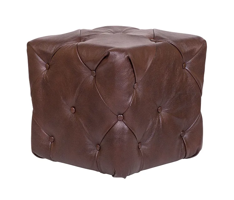 Дизайнерский пуф Amrit Brown Leather в Краснодаре Дизайнерский пуф Amrit Brown Leather
