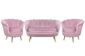 стильный Комплект кресел и дивана ракушка Pearl Double Pink на заказ в Краснодаре