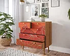 Комод "Бербер (Berber)" пять ящиков 49 принт арт BB36/Print_49 №1