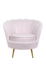 купить Низкое кресло ракушка Pearl Pink Boucle в Краснодаре