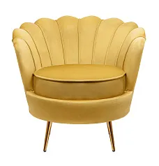 купить Низкое кресло ракушка Pearl Yellow в интернет-магазине в Краснодаре