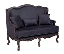 Двухместный дизайнерский диван Brody Double Black №1 в Краснодаре