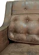 Дизайнерский двухместный диван Hublon коричневый №2 в Краснодаре