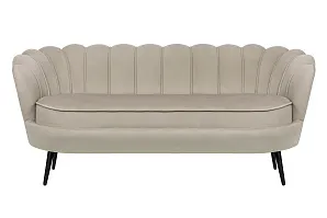 купить Диван ракушка для гостиниц Pearl Triple Taupe на черных ножках в Краснодаре