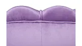 Низкое кресло ракушка Pearl Purple на черных ножках №4