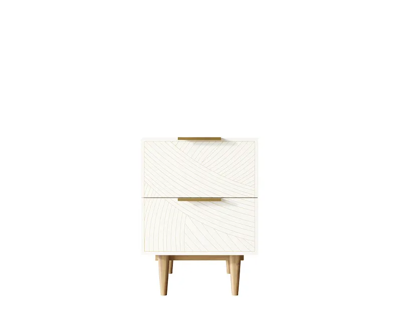 Тумбочка с двумя ящиками "Лайн (Line)" LN07/GR1/beige в Краснодаре Тумбочка с двумя ящиками "Лайн (Line)" LN07/GR1/beige