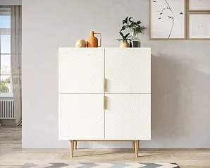 заказать Большой комод с четырьмя дверками "Лайн (Line)" LN03/GR1/beige в Краснодаре