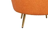 Низкое кресло ракушка Pearl Orange Boucle №6 в Краснодаре
