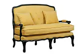 Дизайнерский двухместный диван Yareli Yellow №1