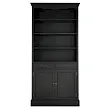 Книжный шкаф "Леонтина (Leontina)" в черном цвете арт LT30BLK №1 в Краснодаре