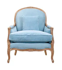 Мягкое полукресло с подлокотниками Aldo Light Blue в Краснодаре