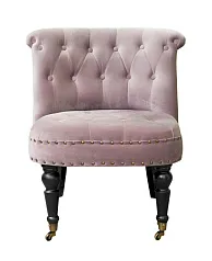 фото Низкое кресло Aviana Pink Velvet в интерьере в Краснодаре