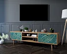 Комод "Бербер (Berber)" с нишей низкий под TV арт BB49/Print_41 №2