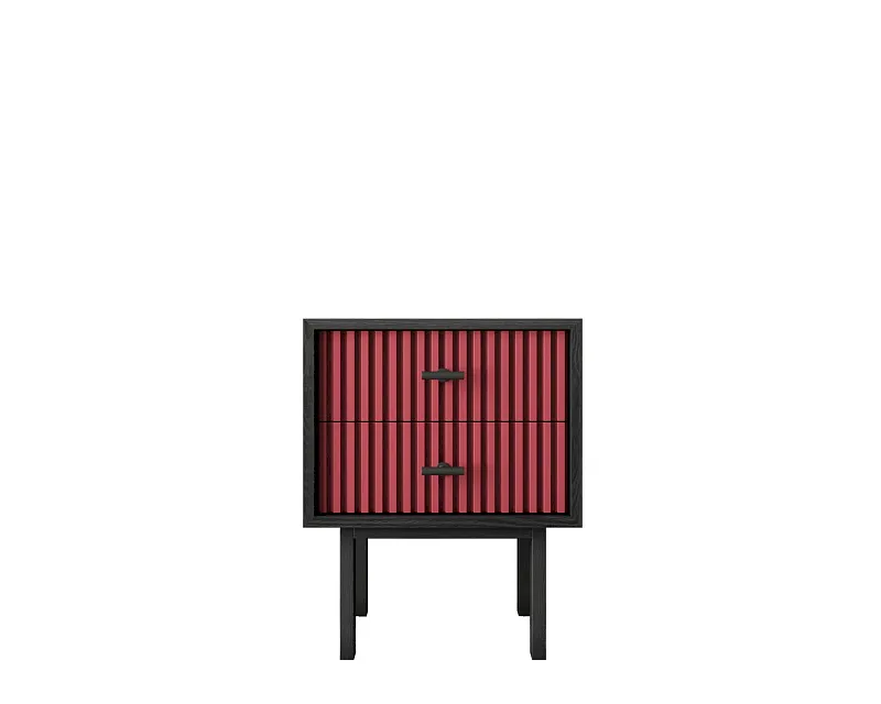 Тумбочка с двумя ящиками "Эмерсон (Emerson)" арт EM16/red/L в Краснодаре Тумбочка с двумя ящиками "Эмерсон (Emerson)" арт EM16/red/L