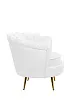 Низкое кресло ракушка Pearl White №2 в Краснодаре