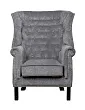 Классическое кресло каминное Teas Grey №0 в Краснодаре
