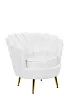 Низкое кресло ракушка Pearl White №1 в Краснодаре