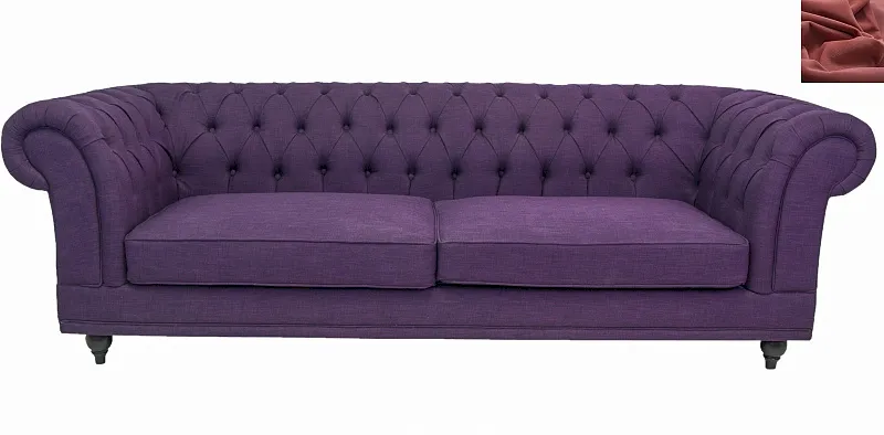 Диван мягкий арт-деко Neylan Purple красный в Краснодаре Диван мягкий арт-деко Neylan Purple красный