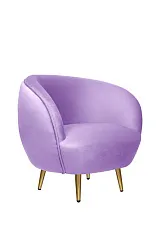 Мягкое кресло Small Benee Purple в интерьере в Краснодаре