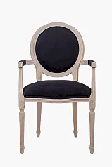 купить Мягкий стул с подлокотниками Delo Arm Black Velvet в Краснодаре