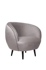купить красивое Мягкое кресло Small Benee Grey на черных ножках в Краснодаре
