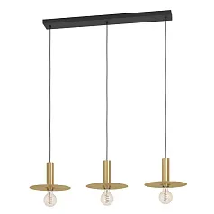заказать стильные 900732 Люстра ESCANDELL, 3X40W (E27), L950, B250, H1100, сталь, черный, матовая латунь в Краснодаре