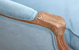Мягкое полукресло с подлокотниками Aldo Light Blue №5 в Краснодаре