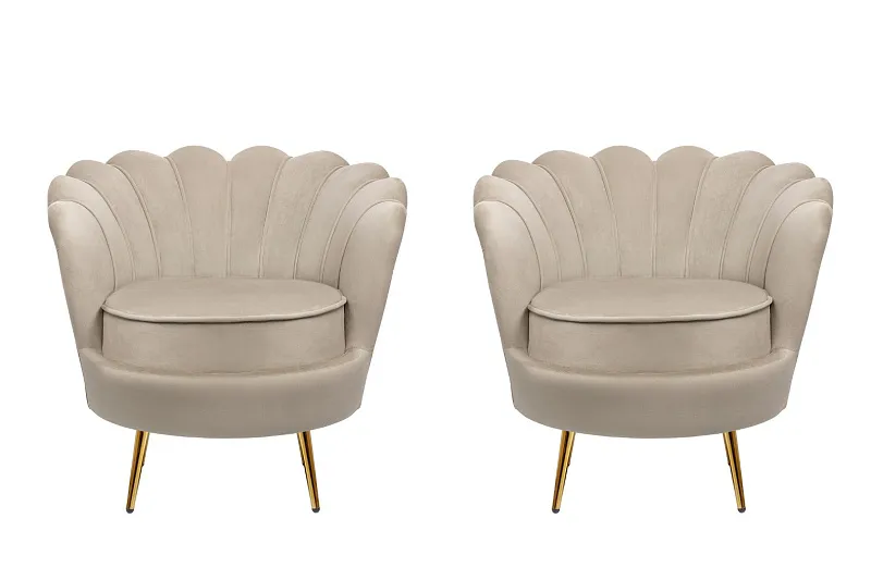 Комплект кресел ракушка Pearl Taupe в Краснодаре Комплект кресел ракушка Pearl Taupe