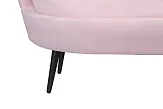 Дизайнерский диван Pearl Triple Pink на черных ножках №6