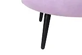 Диван ракушка для гостиниц Pearl Triple Purple на черных ножках №6