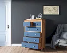 Комод "Жуль Верн (Jules Verne)" высокий из березы и ясеня арт JV35ETGYB №1