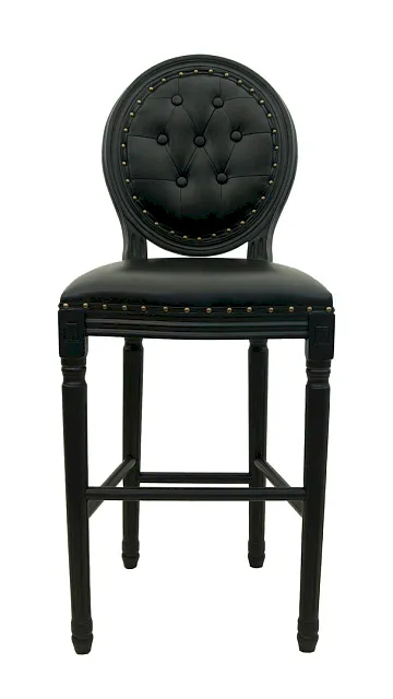 Дизайнерский барный стул Filon Button Black в Краснодаре