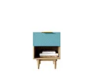 Тумбочка с верхним ящиком "Лайн (Line)" LN10/GR1/blue №0