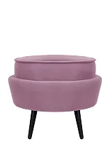 Пуф Pearl Adorn Pink на черных ножках в интернет-магазине в Краснодаре