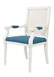 Мягкий стул с подлокотниками Wilton White №3 в Краснодаре