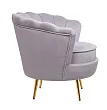 Низкое кресло ракушка Pearl Grey №2 в Краснодаре