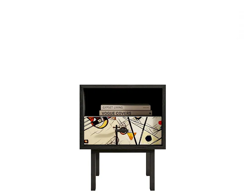 Тумбочка с нижним ящиком "Эмерсон (Emerson)" by Kandinsky арт EM17/Print_01 в Краснодаре Тумбочка с нижним ящиком "Эмерсон (Emerson)" by Kandinsky арт EM17/Print_01