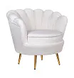Низкое кресло ракушка Pearl цвет белый №1 в Краснодаре