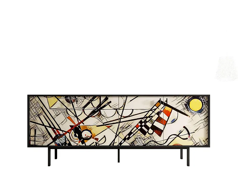 Комод с четыремя дверками "Эмерсон (Emerson)" by Kandinsky арт EM01/Print_01 в Краснодаре Комод с четыремя дверками "Эмерсон (Emerson)" by Kandinsky арт EM01/Print_01