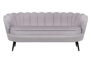 фото Дизайнерский диван для гостиниц Pearl Triple Grey на черных ножках в Краснодаре