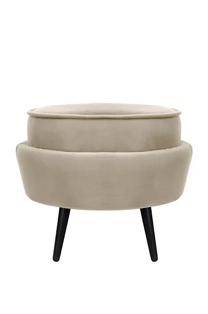 Пуф Pearl Adorn Taupe на черных ножках в Краснодаре Пуф Pearl Adorn Taupe на черных ножках