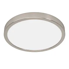 900585 Накладной светильник диммируемый FUEVA 5, 20,5W (LED), 3000K, ?285, сталь, матовый никель / пластик, белый на заказ в интернет-магазине в Краснодаре