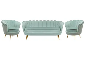 фото Комплект кресел и дивана ракушка Pearl Triple Green в Краснодаре